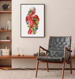 Anatomie der Muskeln - Floral - Weiß | Codex Anatomicus Fashion