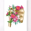 Anatomie der Schulter - Floral - Weiß | Codex Anatomicus Sale