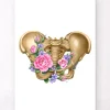 Anatomie des weiblichen Beckens - Floral - Weiß | Codex Anatomicus Outlet