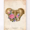 Anatomie des weiblichen Beckens - Floral - Vintage | Codex Anatomicus Sale