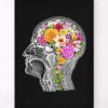 Anatomisches Gehirn mit Blumen II | Codex Anatomicus Hot