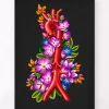 Aorta - Floral - Schwarz | Codex Anatomicus Discount