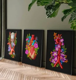 Aorta - Floral - Schwarz | Codex Anatomicus Discount