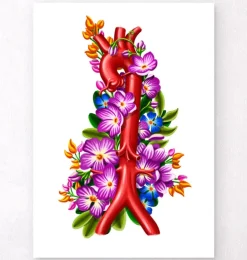 Aorta - Floral - Weiß | Codex Anatomicus Best