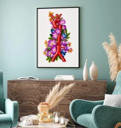 Aorta - Floral - Weiß | Codex Anatomicus Best