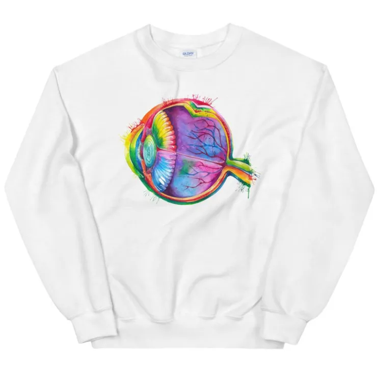 Augen Unisex Sweatshirt - Aquarell | Codex Anatomicus New