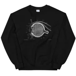 Augen Unisex Sweatshirt - Chalkboard | Codex Anatomicus Best