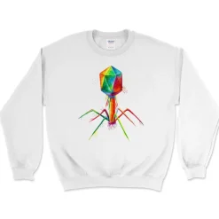 Bacteriophage Unisex Sweatshirt - Aquarell | Codex Anatomicus Clearance