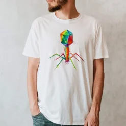 Bacteriophage Unisex T-Shirt - Aquarell | Codex Anatomicus Hot