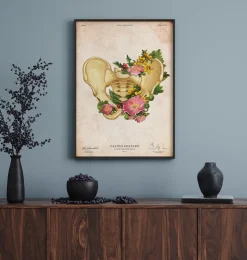 Becken Anatomie - Floral - Vintage | Codex Anatomicus Best