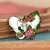 Beckenknochen mit Blumen - Emaille Pin | Codex Anatomicus Discount