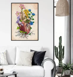 Blumenherzanatomie I - Altes Papier | Codex Anatomicus Sale