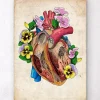 Blumenherzanatomie II - Altes Papier | Codex Anatomicus New