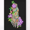 Blutgefäße des Fußes - Floral - Schwarz | Codex Anatomicus Hot