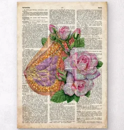 Brustanatomie - Floral - Altes Wörterbuch | Codex Anatomicus Fashion