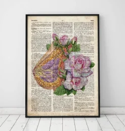 Brustanatomie - Floral - Altes Wörterbuch | Codex Anatomicus Fashion
