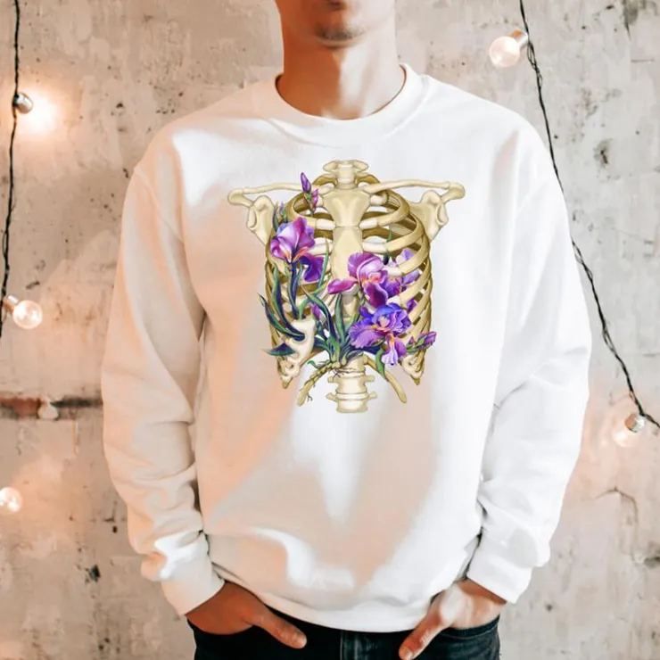Brustkorb I Unisex Sweatshirt - Floral | Codex Anatomicus New