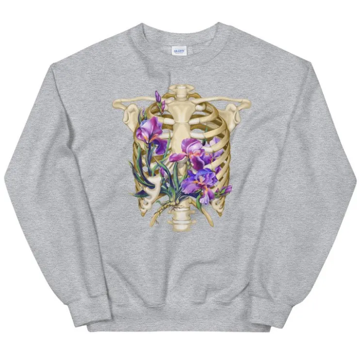 Brustkorb I Unisex Sweatshirt - Floral | Codex Anatomicus New