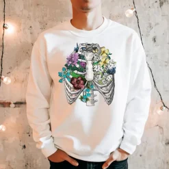 Brustkorb II Unisex Sweatshirt - Floral | Codex Anatomicus Hot