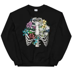 Brustkorb II Unisex Sweatshirt - Floral | Codex Anatomicus Hot