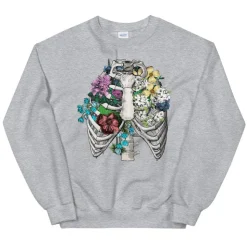 Brustkorb II Unisex Sweatshirt - Floral | Codex Anatomicus Hot