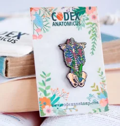 Brustkorb mit Blumen II - Emaille Pin | Codex Anatomicus Best