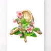 Brustwirbel Anatomie - Floral - Weiß | Codex Anatomicus New