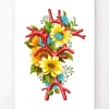 Circulus arteriosus - Floral - Weiß | Codex Anatomicus New