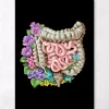Darmanatomie - Floral - Schwarz | Codex Anatomicus New