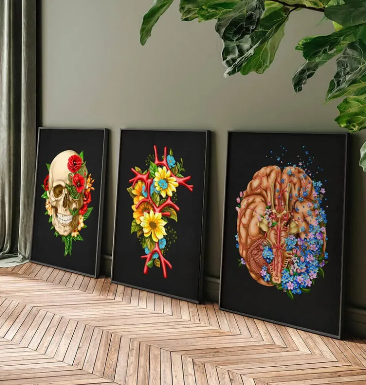 Demenz - Floral - Schwarz | Codex Anatomicus Sale