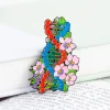DNA mit Blumen - Emaille Pin | Codex Anatomicus New