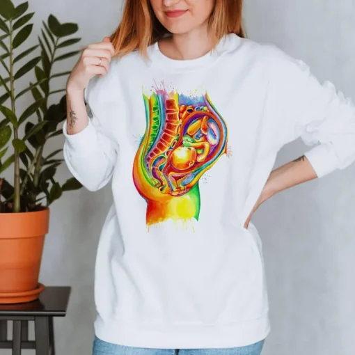Fetus Unisex Sweatshirt - Aquarell | Codex Anatomicus Clearance