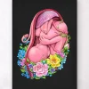 Fötus im Mutterleib - Floral - Schwarz | Codex Anatomicus Discount