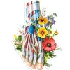 Fuß Anatomie Aufkleber - Floral | Codex Anatomicus Discount