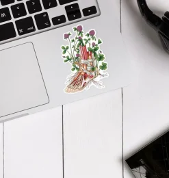 Fuß Anatomie Aufkleber II - Floral | Codex Anatomicus Clearance