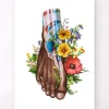 Fuß Anatomie II - Floral - Weiß | Codex Anatomicus Clearance