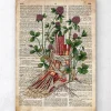 Fuß Anatomie mit Blumen - Altes Wörterbuch | Codex Anatomicus Hot