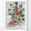 Fuß Anatomie mit Blumen - Wörterbuch | Codex Anatomicus Best