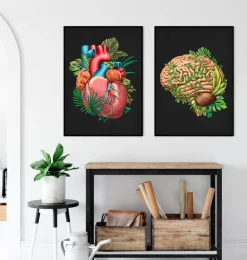Gehirn Anatomie IV - Floral - Vintage | Codex Anatomicus Discount