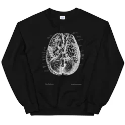 Gehirn II Unisex Sweatshirt - Chalkboard | Codex Anatomicus New