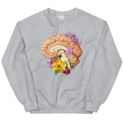 Gehirn II Unisex Sweatshirt - Floral | Codex Anatomicus Clearance