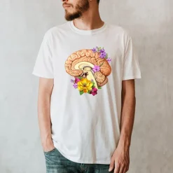 Gehirn II Unisex T-Shirt - Floral | Codex Anatomicus Best