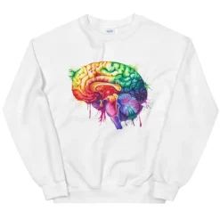 Gehirn Unisex Sweatshirt - Aquarell | Codex Anatomicus New