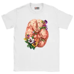Gehirn Unisex T-Shirt - Floral | Codex Anatomicus Sale