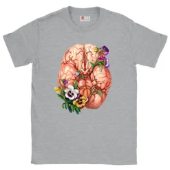 Gehirn Unisex T-Shirt - Floral | Codex Anatomicus Sale