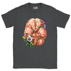 Gehirn Unisex T-Shirt - Floral | Codex Anatomicus Sale