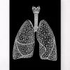 Geometrische Lungen - Schwarz | Codex Anatomicus Hot