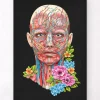 Gesichts Anatomie - Floral - Schwarz | Codex Anatomicus New