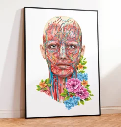 Gesichts Anatomie - Floral - Weiß | Codex Anatomicus Discount