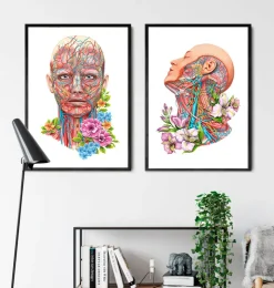 Gesichts Anatomie - Floral - Weiß | Codex Anatomicus Discount